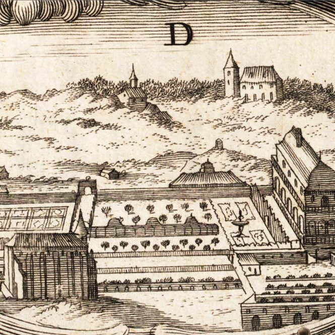 Пражскі каралеўскі сад у 1600 г. 1672. SLUB